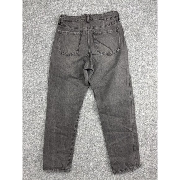 BP. High Rise Mom Jeans Womens 27 Gray Charcoal Wash Button Fly 100% Cotton - Picture 8 of 10